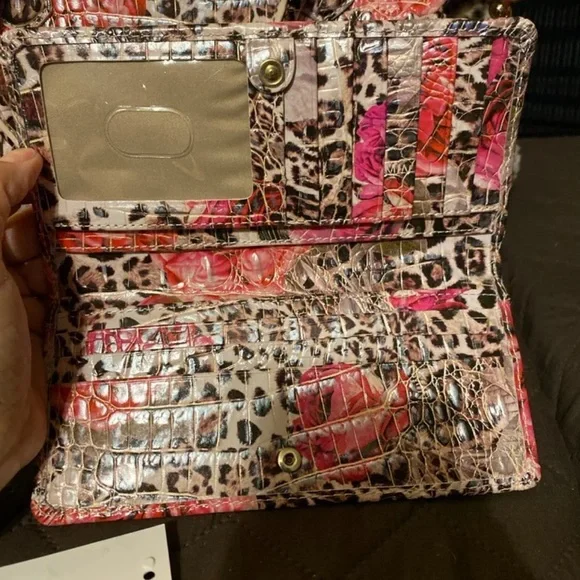 Brahmin duxbury ermine floral Satchel with matching wallet - Picture 3 of 3